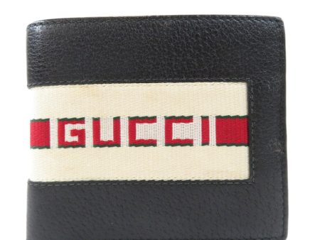 Gucci 408826 sherry line bi-fold wallet calf ladies Supply