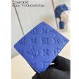 Louis Vuitton Unisex Multiple Wallet Racing Blue Embossed Taurillon Monogram Cowhide Leather Supply