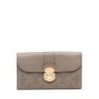 LOUIS VUITTON Taupe Mahina Amelia Wallet Online Sale