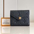 Louis Vuitton LV Unisex Zoe Wallet Monogram Empreinte Embossed Supple Grained Cowhide Leather Black Noir Fashion