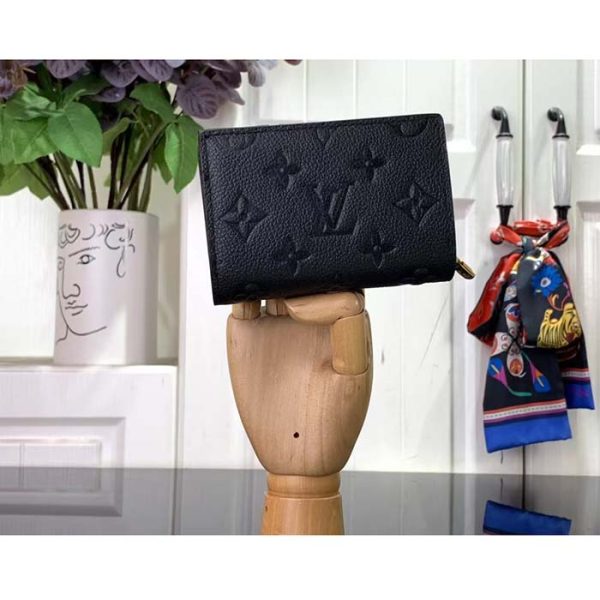 Louis Vuitton LV Unisex Métis Compact Wallet Black Monogram Empreinte Embossed Supple Grained Cowhide Leather Online Sale