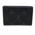 LOUIS VUITTON Monogram Eclipse Discovery compact wallet Wallet M67630 Auth 30813 Hot on Sale