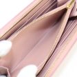 CELINE 10B553BEL Large zipped wallet PurseZip Around leather Women Pink Beige Fashion