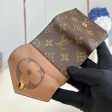 Louis Vuitton LV Unisex Zoe Wallet Monogram Reverse Coated Canvas Cowhide Leather Online Sale