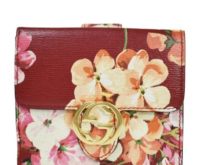 Gucci Logo Blooms Bifold Wallet Purse For Cheap