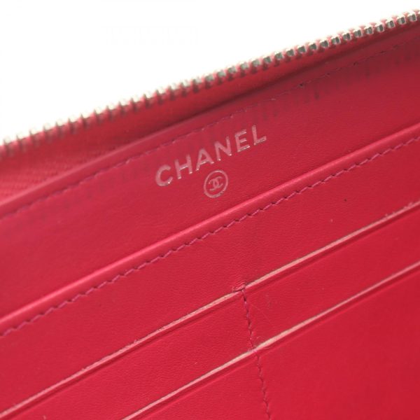 Chanel Coco Mark Long Wallet Leather Long Wallet 19420871 in Good condition on Sale