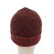 FENDI Beanie Watch Cap knitted Wool Brown Red  ar6833 Online now