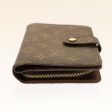 LOUIS VUITTON Monogram Porte Papier Zip Wallet M61207 LV Auth 49468 For Cheap