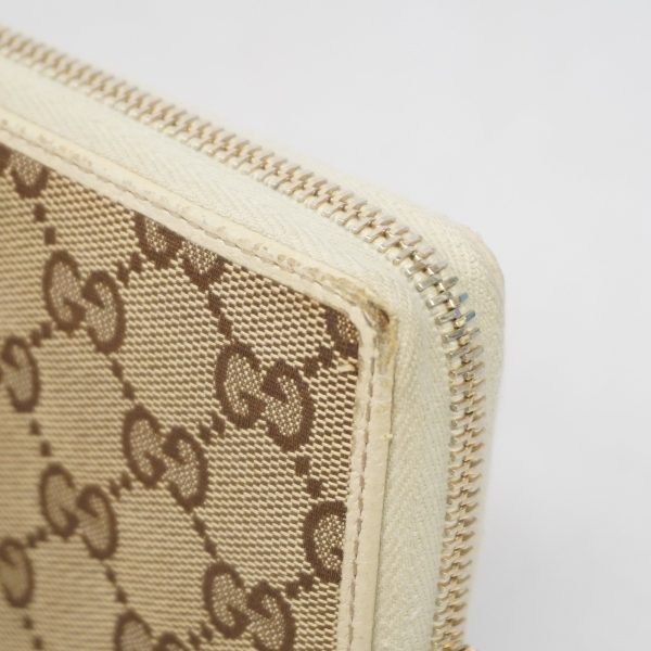 Gucci Long Wallet GG Canvas 112724 Beige Ivory Supply