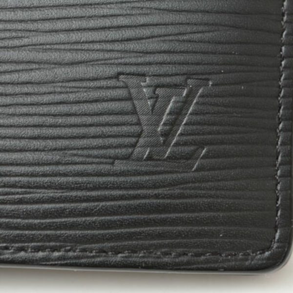 LOUIS VUITTON Wallet Men s  Long Portefeuille Brother Epi Noir M60622 For Discount