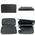 LOUIS VUITTON Round Zipper Long Wallet Epi Zippy Organizer NM Leather Noir Unisex M62643 Discount