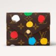 Louis Vuitton Unisex LV x YK Victorine Wallet Monogram Coated Canvas 3D Painted Dots Print Hot on Sale