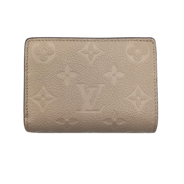 LOUIS VUITTON Monogram Implant Portefeuille Claire M80152 Bifold Wallet Compact Leather Tourtrell Greige Women s Discount