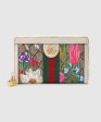 Gucci Ophidia GG Flora Zip Around Wallet White Hot on Sale