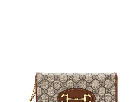 Gucci Horsebit Chain Wallet Gg Coated on Sale