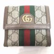 Gucci Sherry Line GG Supreme 523173 3 Fold Wallet Women s For Sale