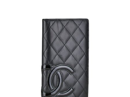 Chanel Cambon Quilted Leather Bifold Wallet Leather Long Wallet in Good condition Online