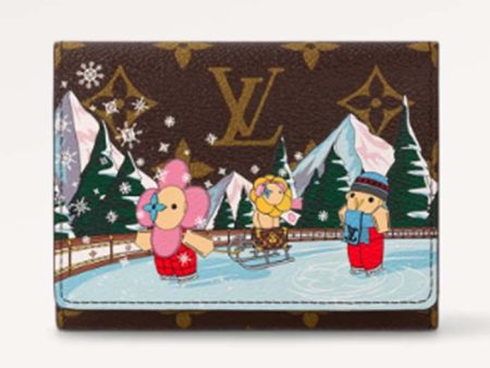 Louis Vuitton LV Unisex Victorine Wallet Pink Monogram Coated Canvas Grained Cowhide Leather Online now