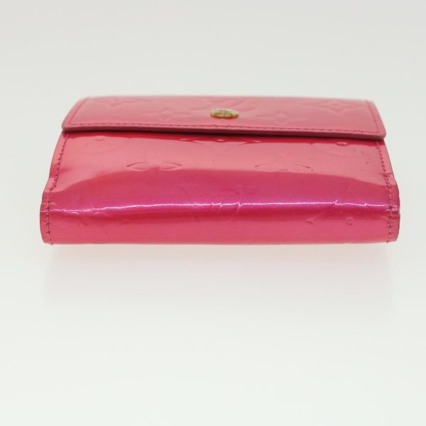 LOUIS VUITTON Vernis Portomone Bie Cult Credit Wallet Pink M91248 LV Auth 37992 Sale