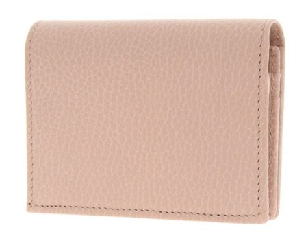 GUCCI GG Marmont Leather Bifold Wallet 456126 Pink Women s For Cheap