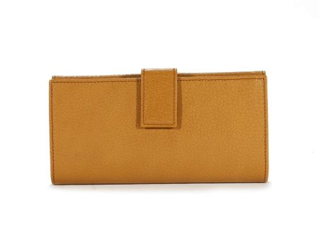 Gucci Women s Wallet Large leather Checkbook style Camel 231835 Online