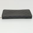 LOUIS VUITTON Damier Graphite Zippy Organizer Long Wallet N63077 LV Auth 38242 Hot on Sale