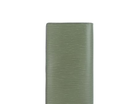 LOUIS VUITTON Brazza Green Epi Leather Wallet Cheap