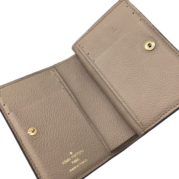 LOUIS VUITTON Monogram Implant Portefeuille Claire M80152 Bifold Wallet Compact Leather Tourtrell Greige Women s Discount