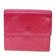 LOUIS VUITTON Vernis Portomone Bie Cult Credit Wallet Pink M91248 LV Auth 37992 Sale