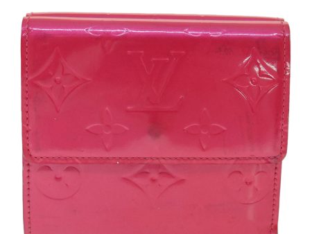 LOUIS VUITTON Vernis Portomone Bie Cult Credit Wallet Pink M91248 LV Auth 37992 Sale