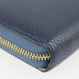 LOUIS VUITTON Portefeuille Comet Long Wallet M68582 Taurillon Leather Blue Marine Gold Metal Fittings L-shaped Zipper Japan Limited Sale on Sale