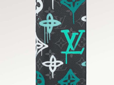 Louis Vuitton Unisex Brazza Wallet LV Graffiti Green Damier Graphite Canvas Sale