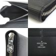 LOUIS VUITTON Round Zipper Long Wallet Epi Zippy Organizer NM Leather Noir Unisex M62643 Discount