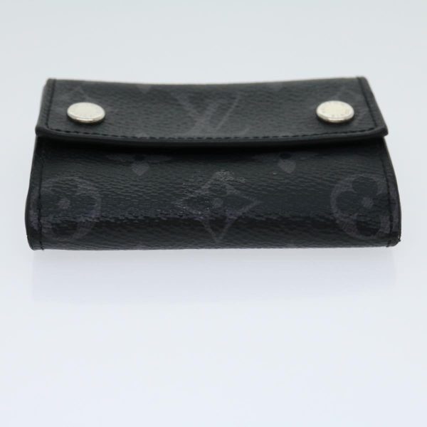 LOUIS VUITTON Monogram Eclipse Discovery compact wallet Wallet M67630 Auth 30813 Hot on Sale