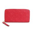 LOUIS VUITTON Round Zipper Long Wallet Monogram Emprene Zippy Scarlet Women s M63691 on Sale