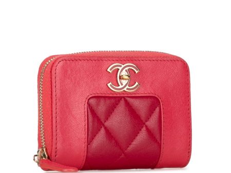 Chanel Mademoiselle Wallet Leather Coin Case in Good condition Online Sale