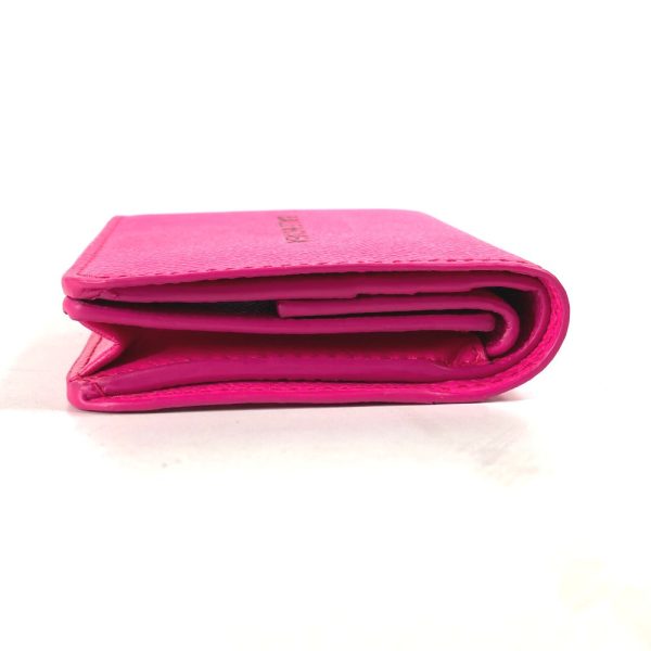 BALENCIAGA Folded wallet 594216 leather pink By color Everyday Mini Wallet Women Hot on Sale