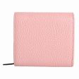 Gucci leather double G medium folio compact wallet pink Hot on Sale