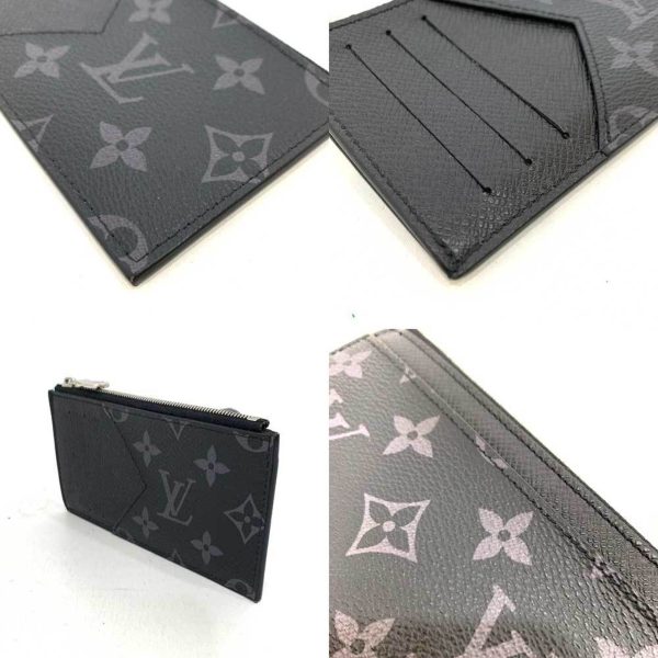 LOUIS VUITTON Wallet Accessories Coin Card Holder Noir Black Purse Folder Flat Men s Monogram Eclipse Taigarama M30271 LOUISVUITTON on Sale