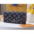 Louis Vuitton LV Women Sarah Wallet Fall for You Black Monogram Coated Canvas For Sale