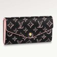 Louis Vuitton LV Women Sarah Wallet Fall for You Black Monogram Coated Canvas For Sale