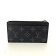 LOUIS VUITTON Wallet Accessories Coin Card Holder Noir Black Purse Folder Flat Men s Monogram Eclipse Taigarama M30271 LOUISVUITTON on Sale