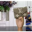 Louis Vuitton LV Unisex Victorine Wallet Cream Monogram Empreinte Embossed Supple Grained Cowhide Leather on Sale