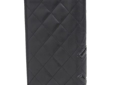 Chanel Cambon Quilted Leather Bifold Wallet Leather Long Wallet A26717  in Good condition Cheap