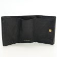 BALENCIAGA 477455 Mini wallet trifold wallet compact leather color black unisex Fashion