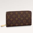 Louis Vuitton LV Unisex Zippy Wallet Brown Monogram Coated Canvas on Sale