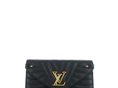 LOUIS VUITTON New Wave Calfskin Leather Long Wallet Bag Online now