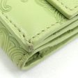 Celine Trifold Wallet Triomphe Embossed Fold 10E603BFU Light Green Leather Women s Online