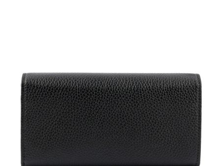 Gucci 598206 A7M0G 1000 Soho Women s Black Calf-Skin Leather Flap-Closure Wallets (GGWW3608) Online now