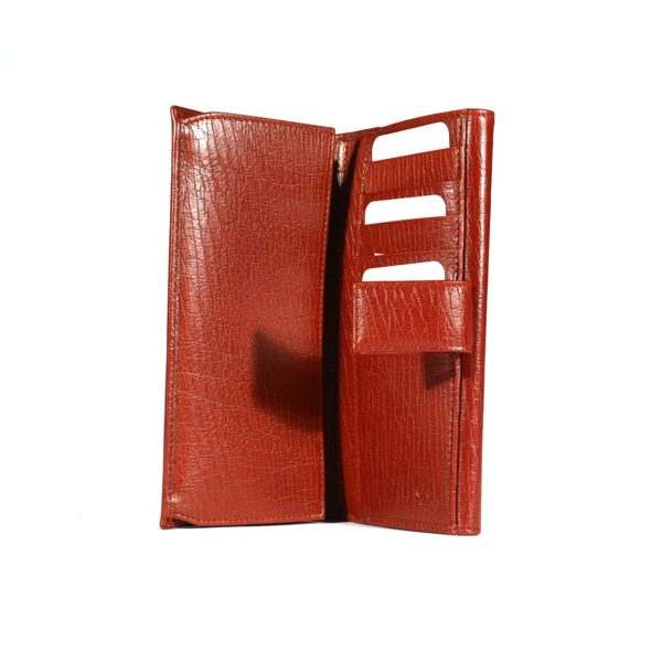 Gucci Women Burgundy Texture Calf-Skin leather Wallet (GGWAL3000) on Sale